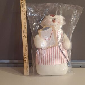 Plush Nurse Snowman